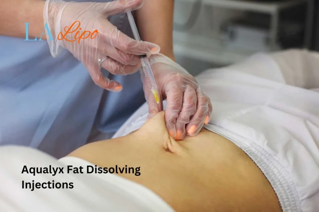 woman having fat dissolving injections Hounslow Heath in the stomach