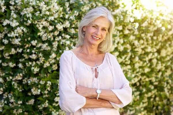 Older woman happy with urinary incontinence treatment Hounslow Heath